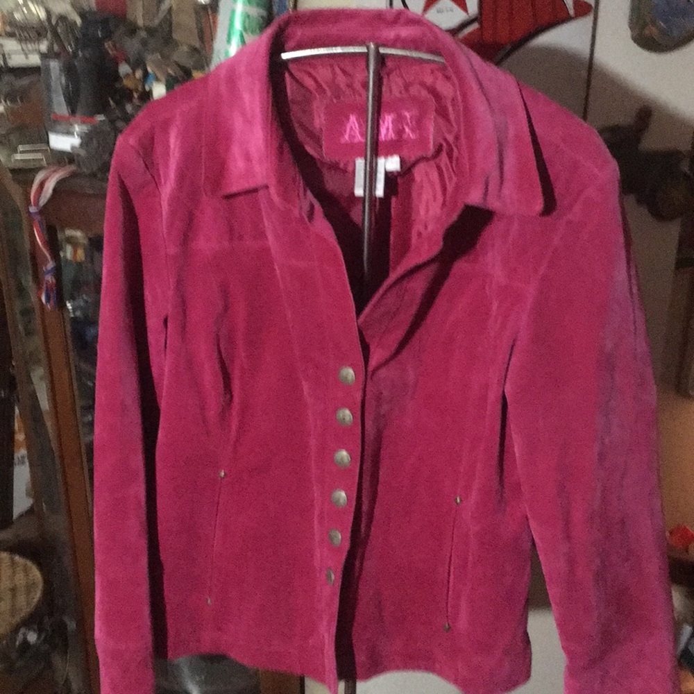 AMI leather jacket